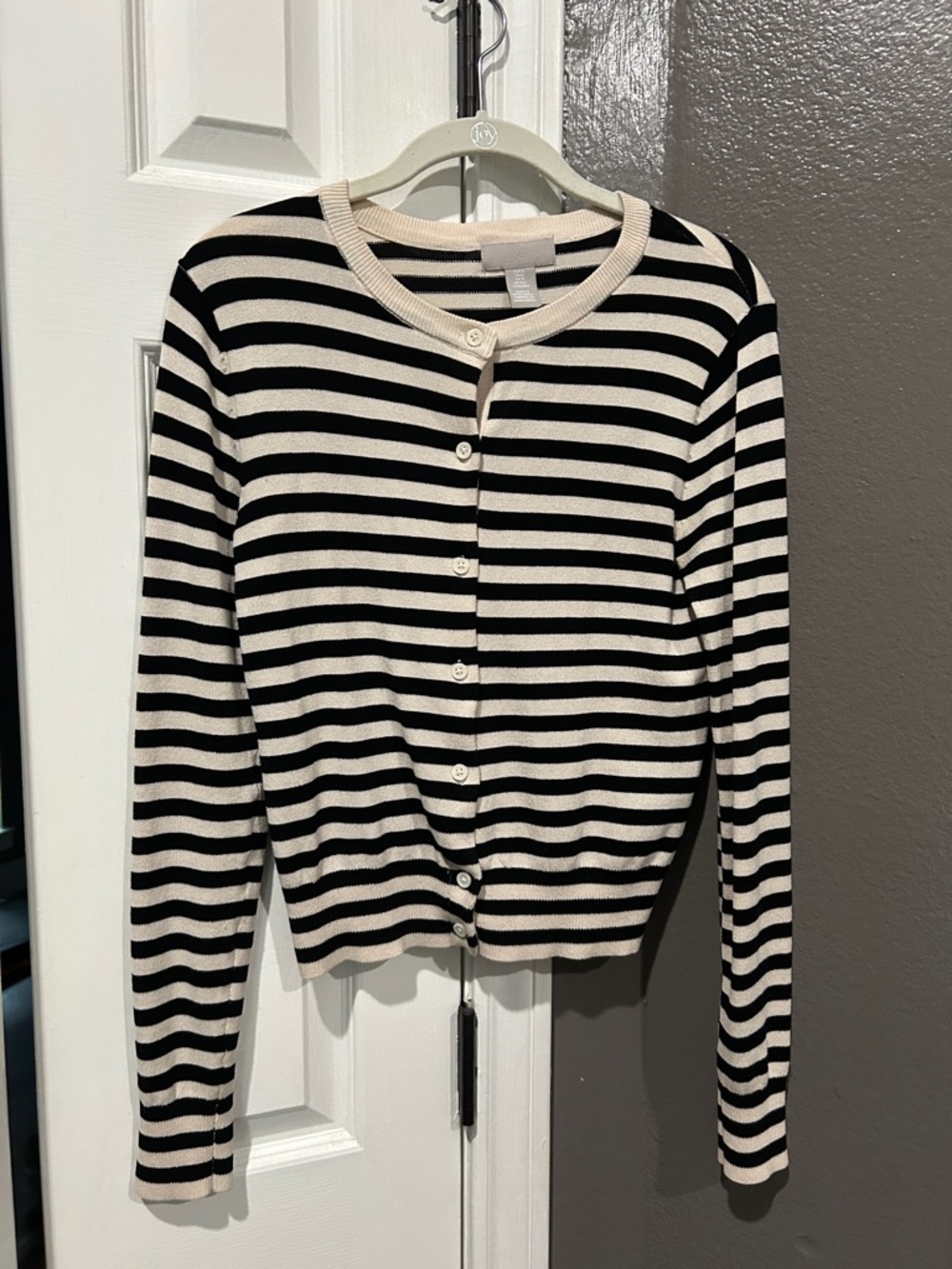 H&M striped cardigan